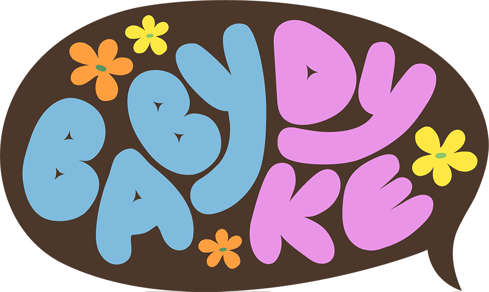 Baby dyke sticker art by Brooke Talbot