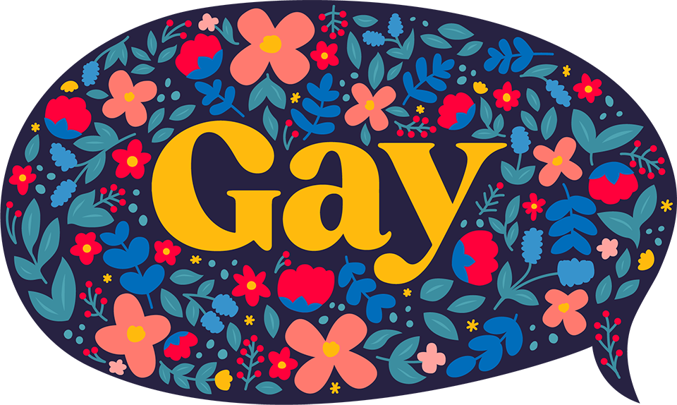 Gay sticker art by Collin Ricksecker