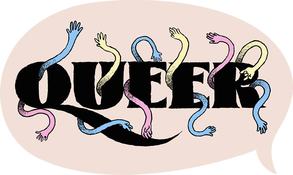 Queer sticker art by Sophe Buzgan